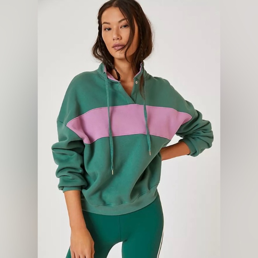 Sundry Retro Mock Neck Pullover